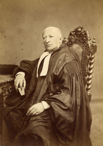 221684 Portret van mr. C.J.N. Nieuwenhuis, geboren 1813, raadsheer in het Provinciaal Gerechtshof van Utrecht ...